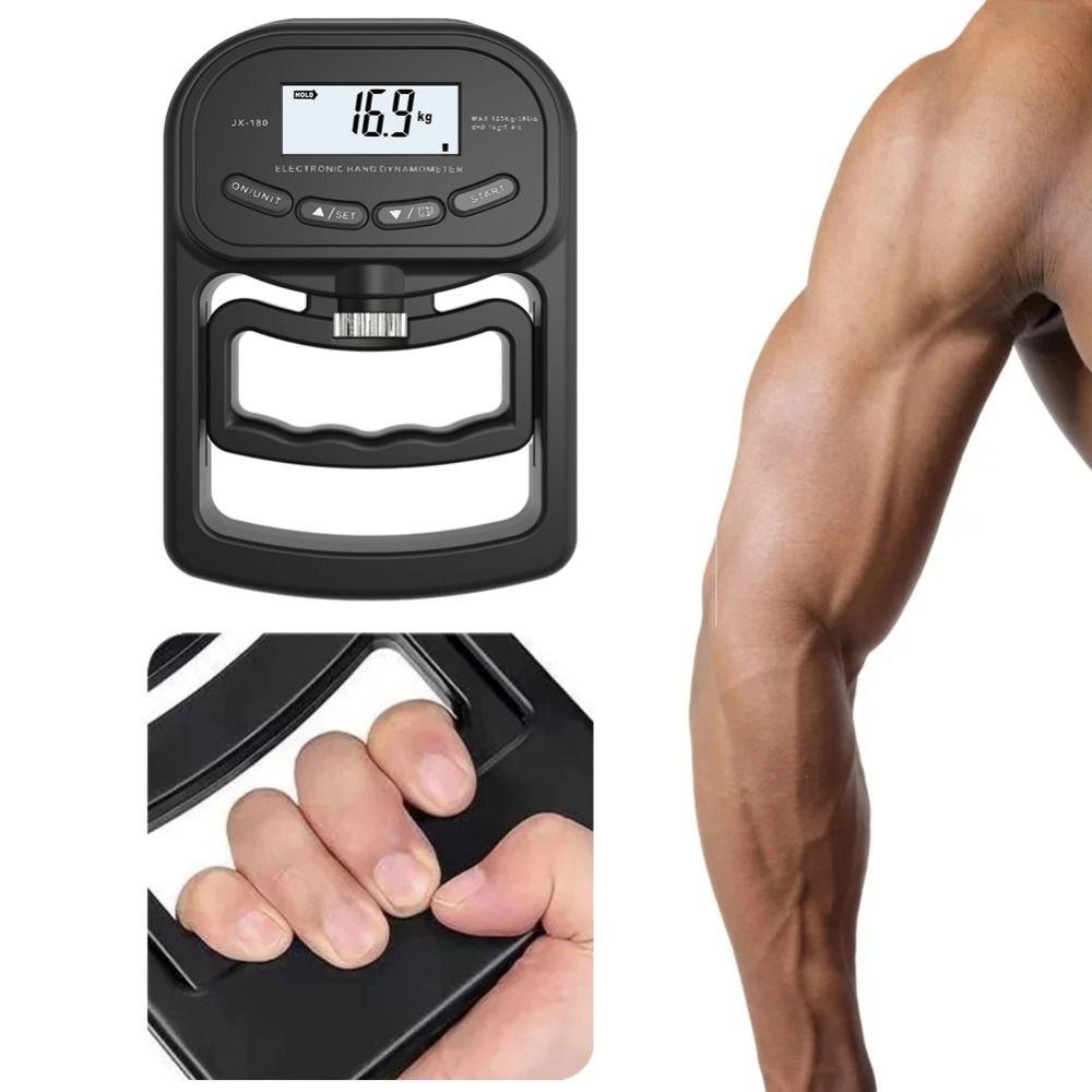 396Lbs/180Kg Digital Hand Dynamometer Type-c/battery Grip Strength Measurement Meter Gym