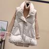 Add Fat To Increase Fat Mm Autumn and Winter Down Cotton Vest Lightweight Stand-up Collar Waistcoat Vest Jacket
