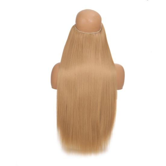 Женские длинные прямые волосы, регулируемый невидимый прозрачный провод, пушистый натуральный длинный вьющийся синтетический парик