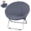Jacquard Fabric Round Saucer Chair Cover 6 Colors Washable Chair Covers Seat Moon Saucer Slipcovers Stretch Universal Seat Cover