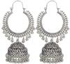 Party Wear Jewellery Afghani Kashmiri Jhumka Oxidised Silver Earrings for Girls and Women