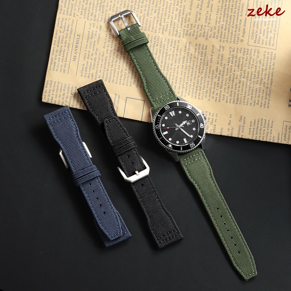 Нейлоновый холщовый ремешок для часов, ремешок для часов из воловьей кожи 20 мм 21 мм 22 мм для ремешка для часов IWC Pilot, аксессуары для браслетов для военных часов