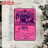 **Винтажная жестяная вывеска рок-группы KISS New York Dolls Ретро Металлический плакат**