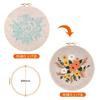 TuxFezug Вышивка Сделай сам Вышивка крестом Включает вышивку и японскую инструкцию Многоцветный набор с цветами и листьями, Набор, Набор для начинающих, Пяльцы,