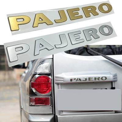Mit+sub+ishi Pajero буква серебряная эмблема украшение наклейка ABS 3D переднее крыло автомобиля бампер багажник шрифт логотипа знак автозапчасти
