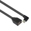 Плоский силиконовый OTG кабель-адаптер Type C на USB 2.0 для подключения флешек, кардридеров, мышей, клавиатур