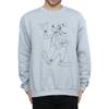 Disney Mens Goofy Classic Baseball Sweatshirt