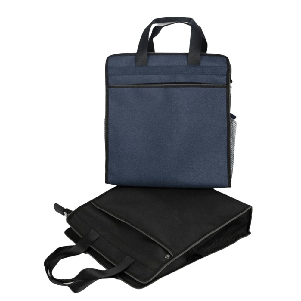 Waterproof Zippered Document Bag with Handle Students Portable Bag File Storage Handbag Paperwork