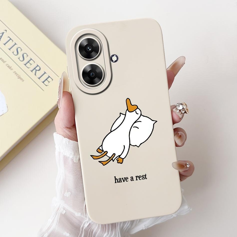 Для Realme Note 60 2024 Милый Мультяшный Чехол-Кролик Панда Для Realme Note60 4G Мягкий Силиконовый Ударопрочный Чехол
