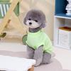 Spring and summer, thin pet clothes, cat Bigbear miniature dog Teddy T-shirt suspender smiley face label knitted pet clothing