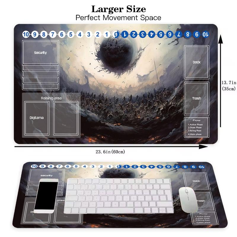 Magic Damnation MTG TCG Gaming Mouse Pad Large Card Game Playmat Custom Rubber Bottom