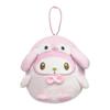 Сумочка-кошелек с маскотом Sanrio от Hatayama Shoji, Пастельно-морской, My Melody x Пингвин, Сумочка из мягкой игрушки, Держатель для аксессуаров, Брелок для сумки, С карабином, Милая,
