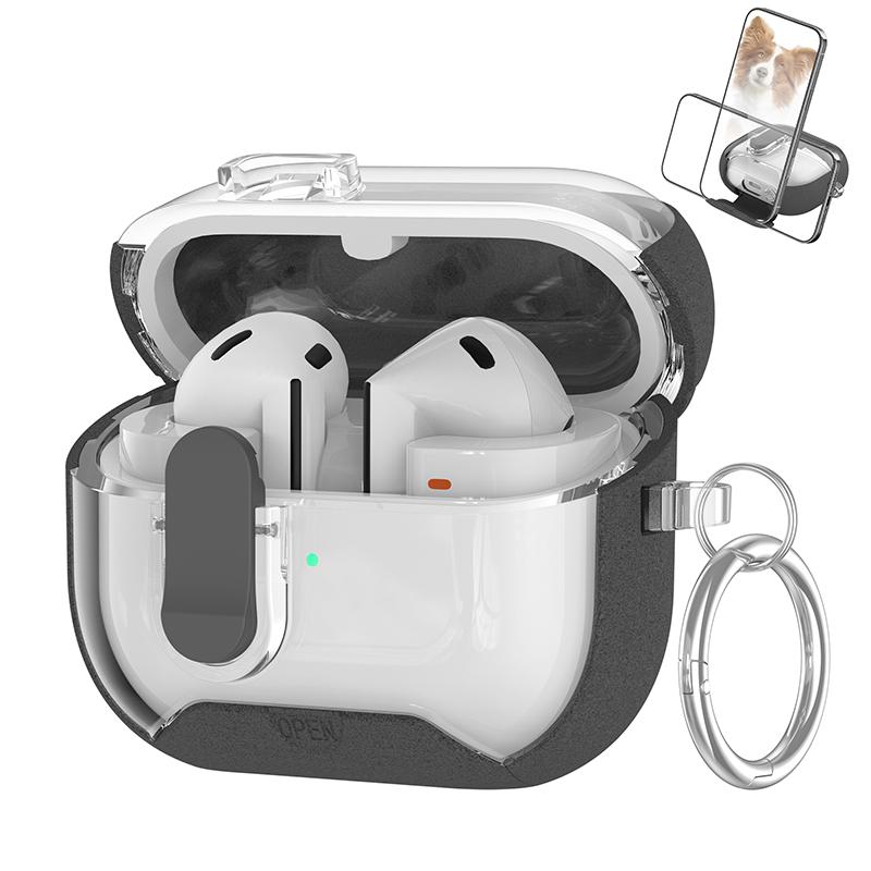 Защитный чехол с замком для Samsung Galaxy Buds 3/3Pro с подставкой для телефона и набором для чистки для Samsung Galaxy Buds 3