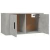 Wall Mounted TV Cabinets Set of 2 Concrete Grey 80 x 34.5 x 40 cm