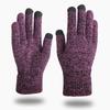 Cozy Knitted Split-Finger Wool Gloves for Autumn & Winter – Thick, Warm, Touchscreen-Friendly