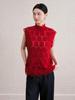Niche Design Luxury Crochet Knit Wool Sleeveless Cardigan