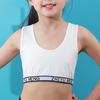 Детский спортивный бюстгальтер с буквенным принтом для девочек, летний укороченный топ для тренировок для подростков