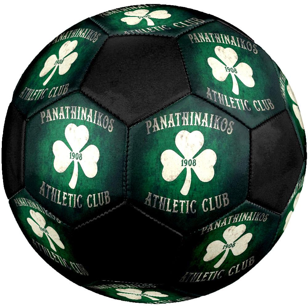 Футбольный мяч Panathinaikos FC, размер 5, машинная сшивка, ПВХ, прочный и с высоким отскоком, подходит для всех возрастов, фанатский товар, для матчей и игр на открытом воздухе.