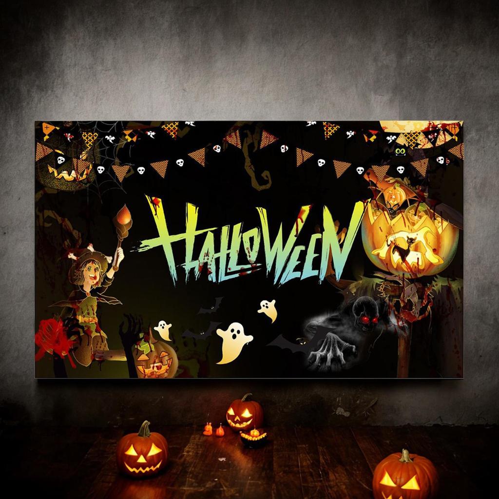 Halloween Photography Backdrop Banner Scary Scene Supplies Decor Spooky