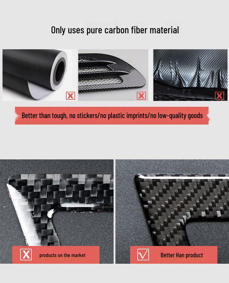 14-17 BMW X3/X4 F25/F26 Наклейка накладка на переключатель стеклоподъемника из углеродного волокна