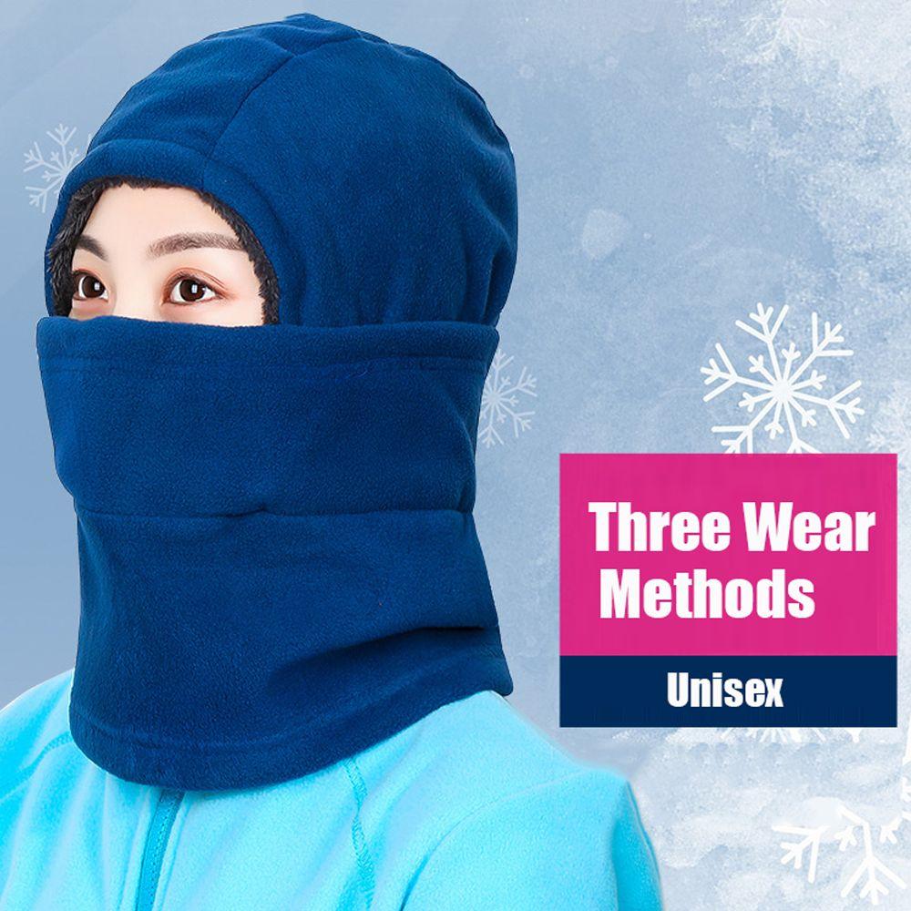Уличная ветрозащитная утолщенная маска для лица шарф шапки утеплитель для шеи флисовая шапка