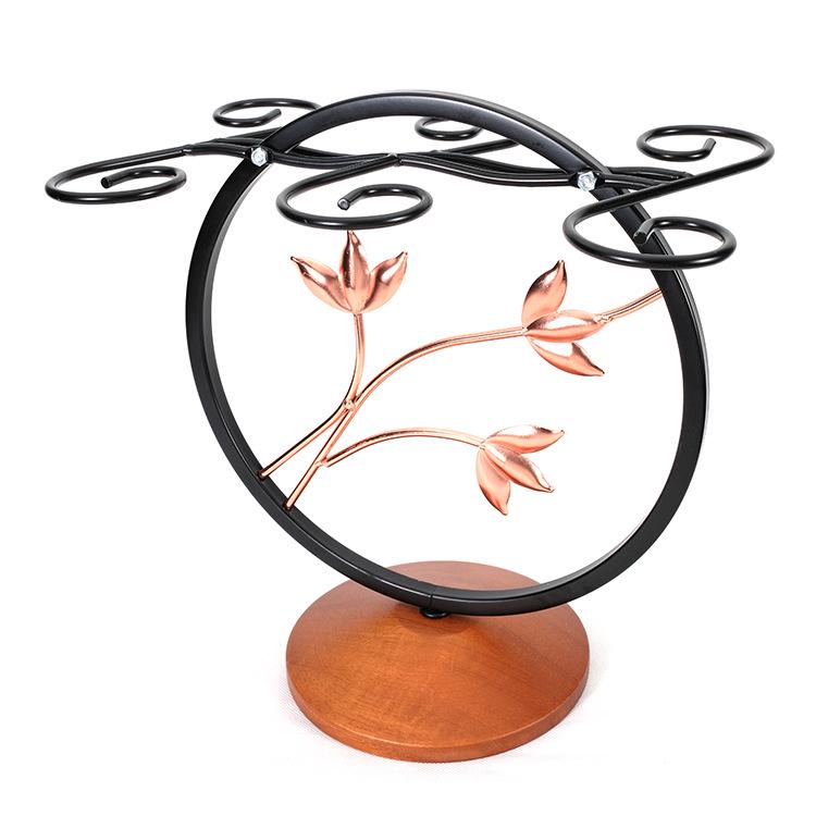 Ретро креативная перевернутая стойка для винных бокалов для домашнего декора