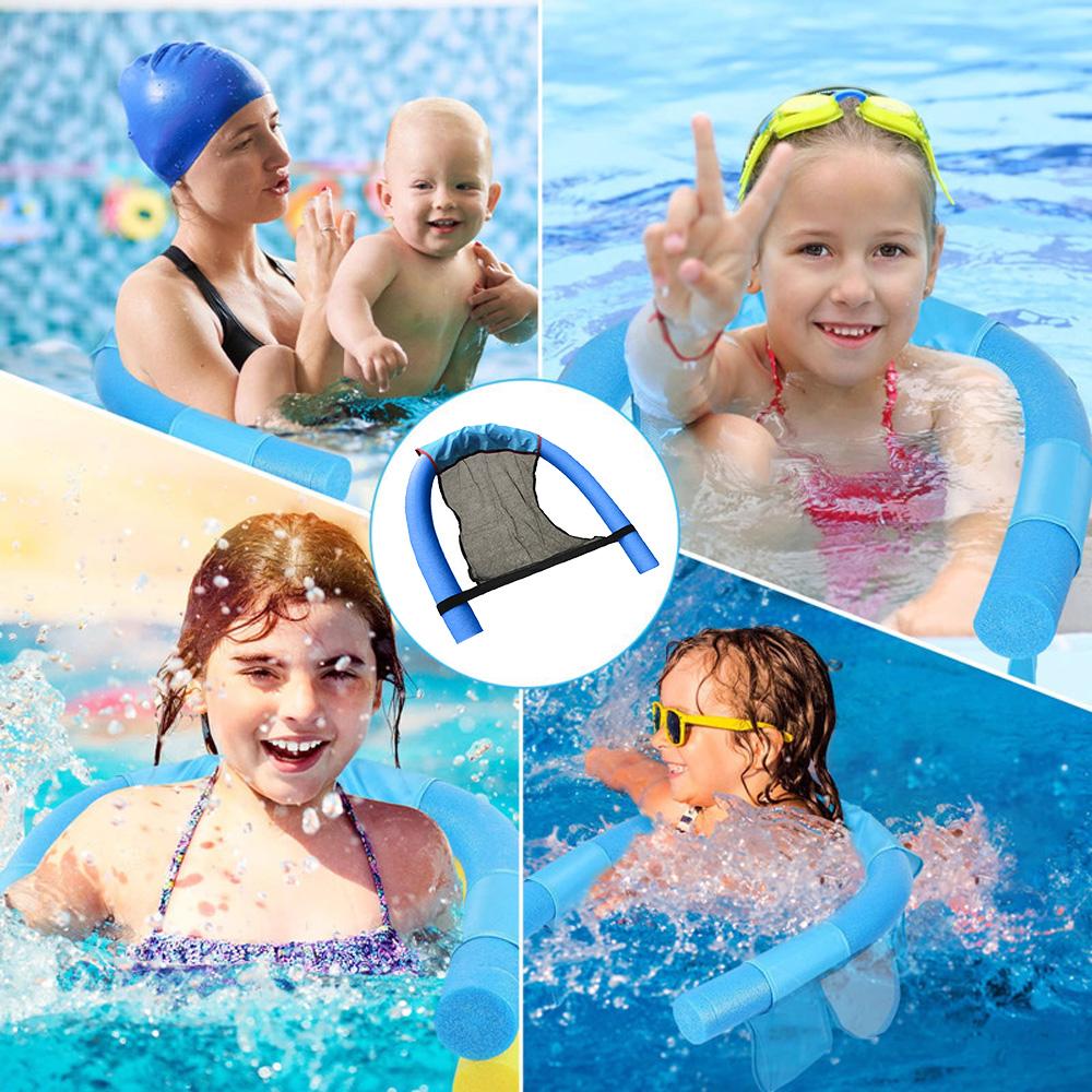 4 шт., стул для бассейна с лапшой, стул для бассейна, сиденье для бассейна с лапшой, U-образные плавающие сетчатые стулья