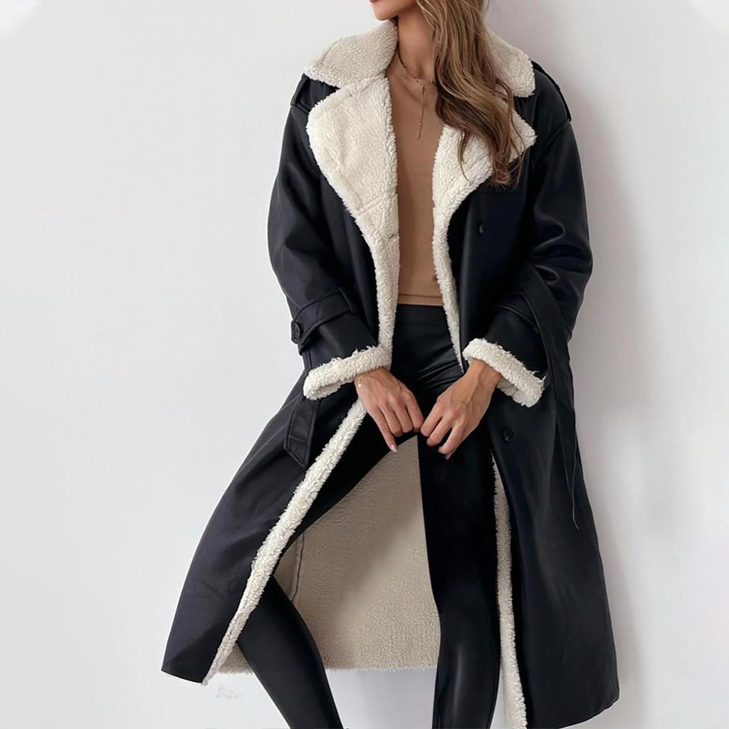 Женская мода повседневная куртка осень-зима с воротником-стойкой и лацканами