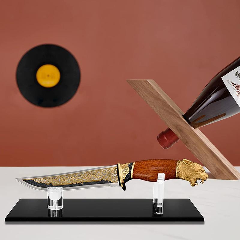 Подставка для ножей Подставка для ножей с опорной рамой Подставка для коллекции ножей Акриловая подставка для ножей Настольная подставка для охоты