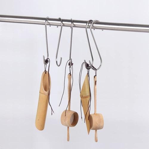 Pack of 30 Large S-Hooks, Long, Stainless Steel (14cm, Pack of 30)