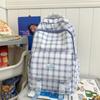 Новинка 2024 года, школьная сумка, женская сумка Ins Mori System, клетчатая сумка на плечо для учащихся средней школы, свежие милые рюкзаки на плечо для девочек