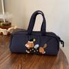 Desktop Storage Cartoon Pencil Case Print Cloth Stationery Bag  Stationery Holder
