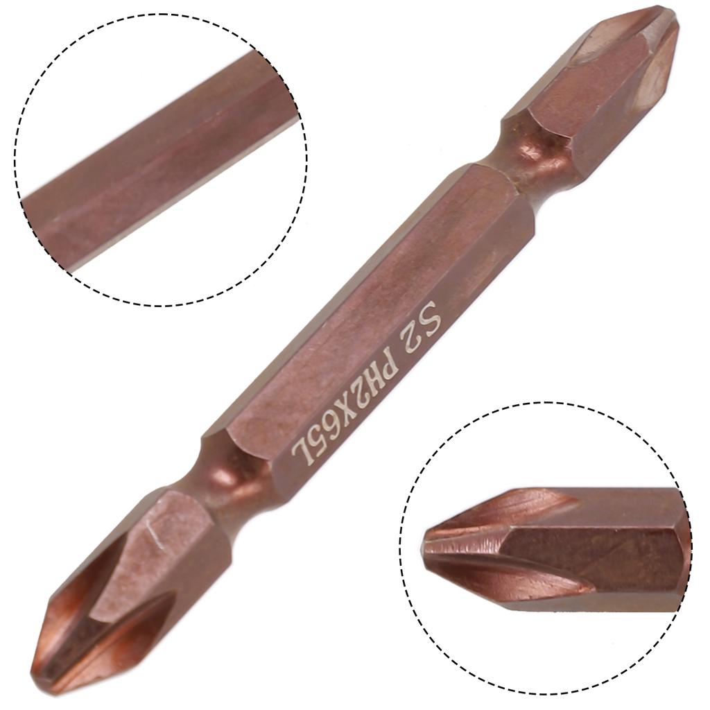 1 шт. Биты для электрической крестовой отвертки PH2 из легированной стали, двусторонние, 65/100 мм/150 мм/200 мм/250 мм/300 мм для пневматической отвертки