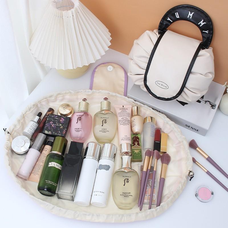 New Stylish PVC Multi-purpose Makeup/toiletry Bag Women Large-capacity Portable Waterproof Dustproof Drawstring Storage Pouch