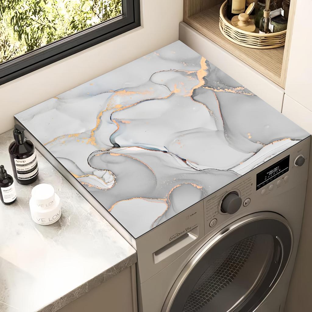 Коврик для защиты от пыли для стиральных машин, нескользящий коврик для холодильников, коврик от солнца и тканевый чехол, впитывающий воду