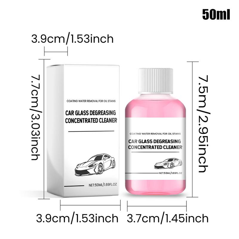Автомобильный очиститель для стекол Жидкий очиститель для стекол автомобиля Жидкий очиститель для стекол автомобиля 50 мл Средство для чистки окон и лобового стекла автомобиля