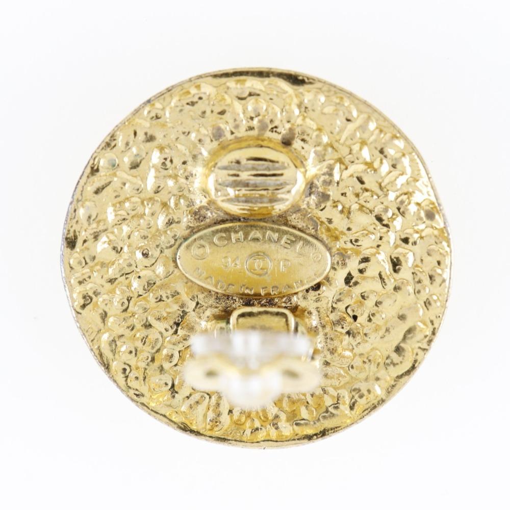 Chanel Серьга Мателассе винтажная Позолоченное золото 30,2 г Женские Б/У