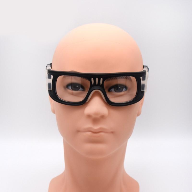 Sports Goggles Adult Protective Safety Goggles Basketball Glasses for Men with Adjustable Head Strap & Replaceable Lens