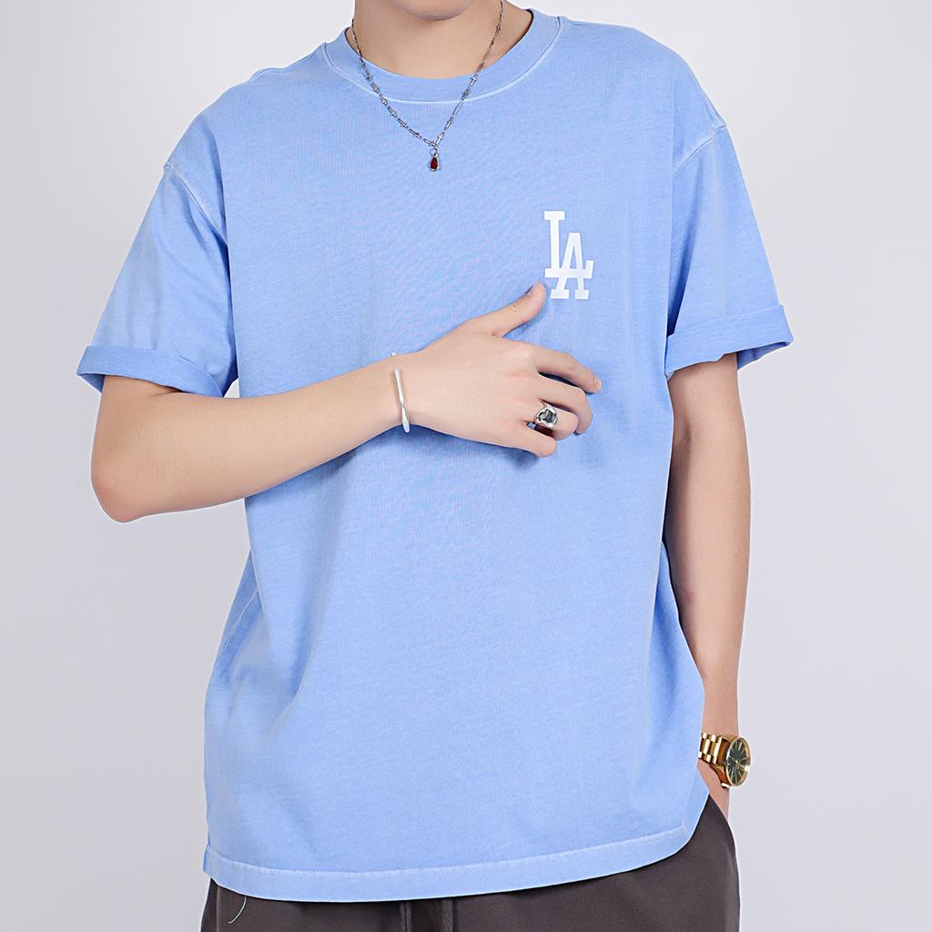 New MLB SS21 T Shirt Unisex Sky Blue 31TSD1131-07S