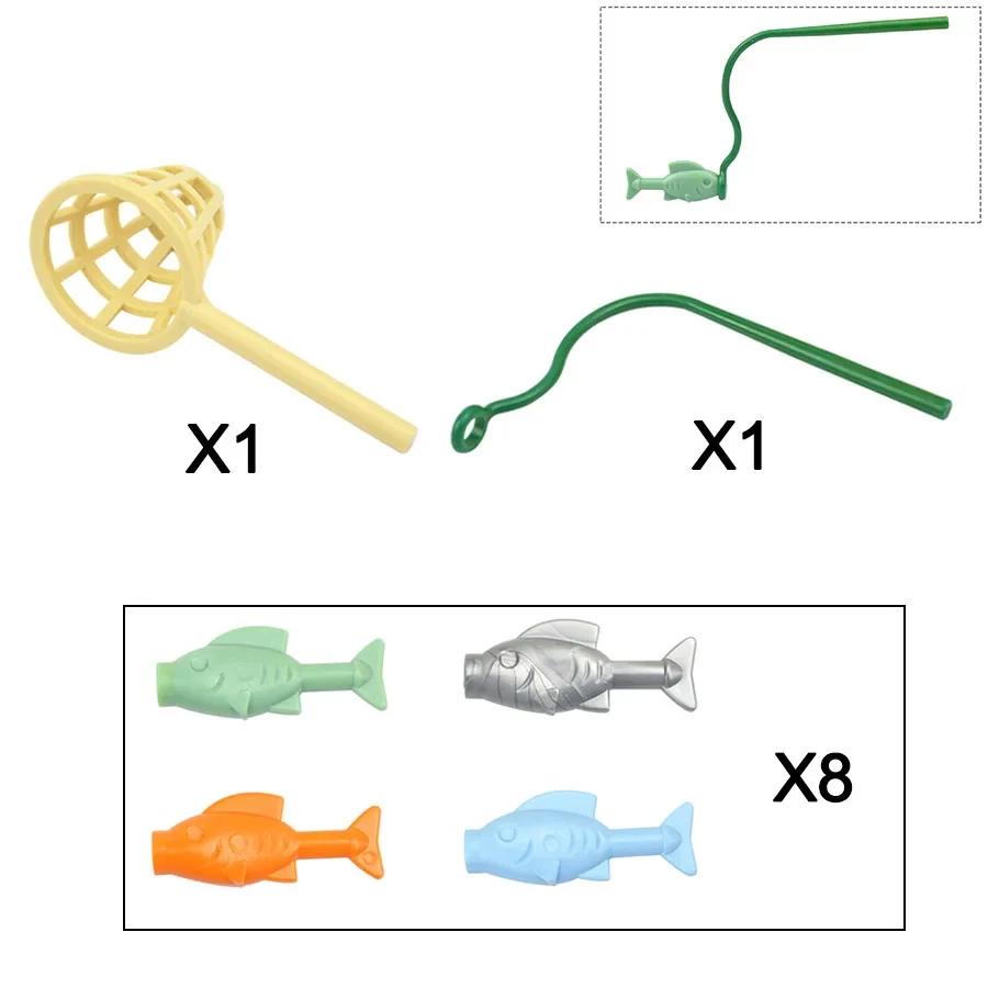 DlY Мини-фигурки для еды, фигурки из строительных блоков, хлеб, рыба, фрукты, курица, краб, хот-дог, торт, пицца, морковка, коробка, креативные игрушки, детали города, кирпич