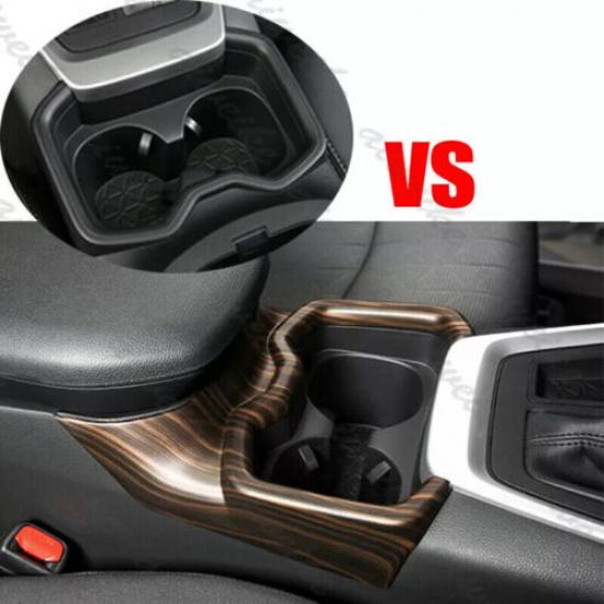 Peach Wood Grain Front Water Cup Holder Cover Trim Fit For Toyota RAV4 -2024