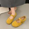 Retro Mori Round Head Heightening Mary Jane Shoes Women's 2025 Spring and Summer New Late Evening Breeze Gentle Shallow Mouth Single Shoes Ladyshoes