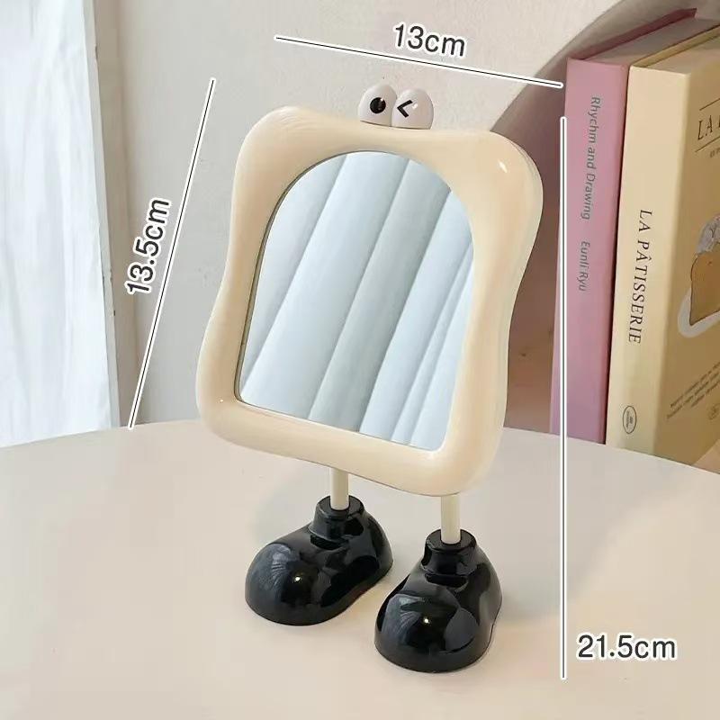 Cute Makeup Mirror High Definition Vanity Mirror Portable Desktop Design for Students Dorm Office Home Daily Makeup Grooming