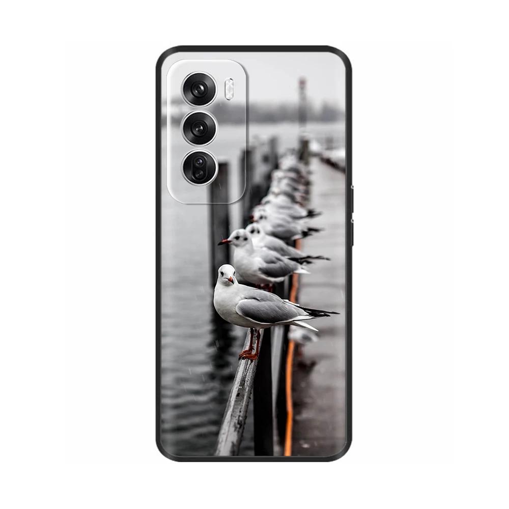 Чехол для OPPO Reno 12 5G Новый модный окрашенный чехол Силиконовый мягкий ТПУ чехлы для телефона Для OPPO Reno 12 Pro 5G Корпус reno12 Pro Fundas
