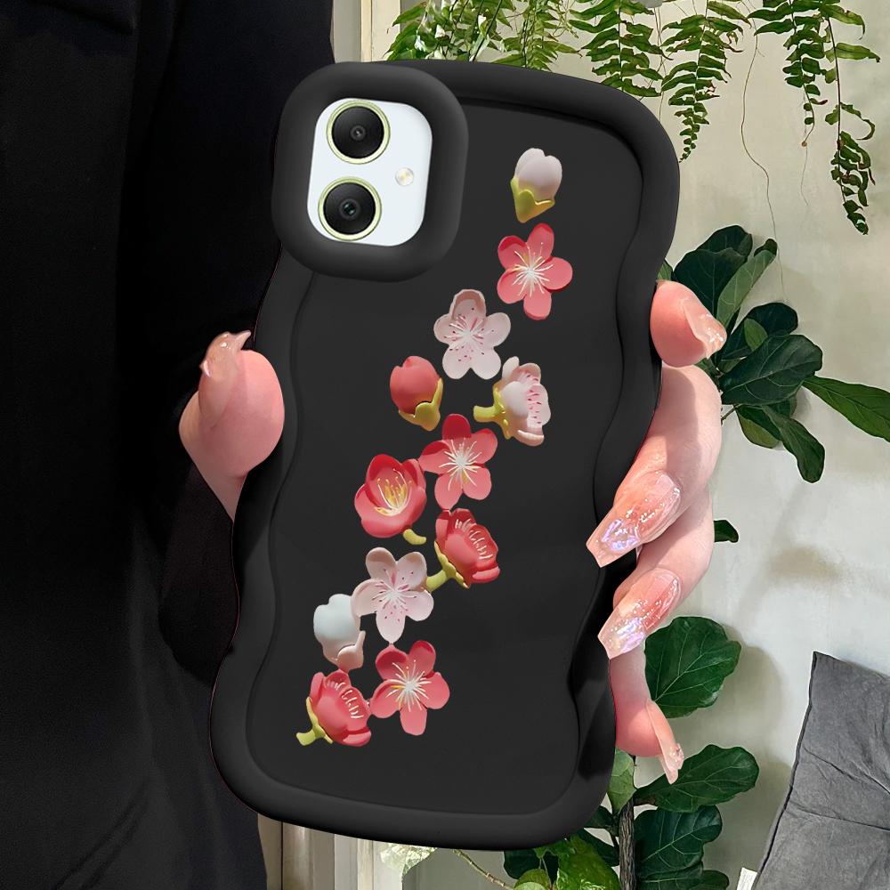 Мягкий чехол для телефона с узором персикового цвета для Samsung Galaxy A52 A73 A12 S24 Ultra 5G S23 S22 S21 S20 FE Wave Edge, противоударный защитный резиновый чехол