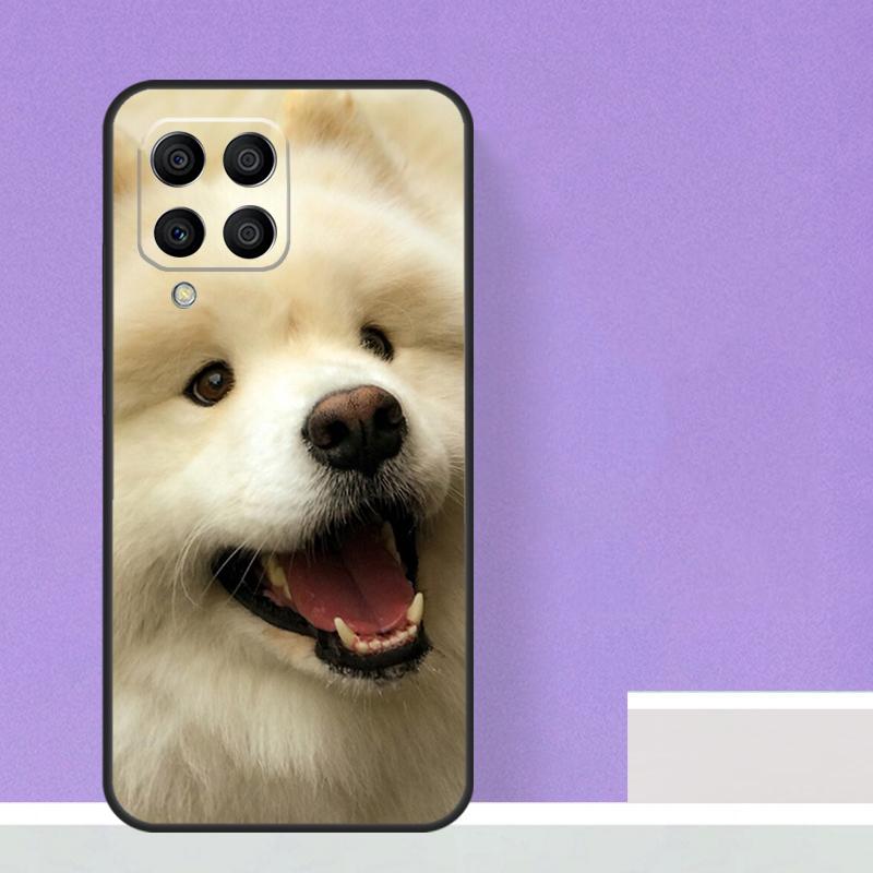 Щенок самоеда Чехол для Samsung Galaxy M12 M32 M52 M14 M34 M54 M21 M51 M31 M30s M20 M15 M55 M13 M33 M53