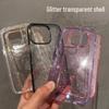 Блестящий прозрачный защитный чехол для iPhone 14 Plus, 16 Pro Max, 15, 13/12