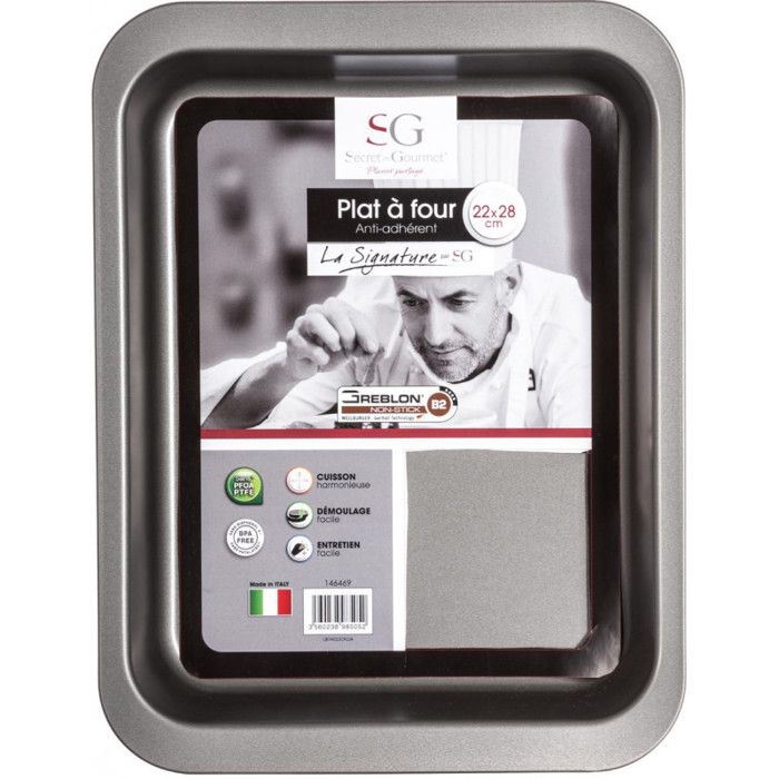 Moule rectangle "Signature" 28 x 22 cm Secret de Gourmet