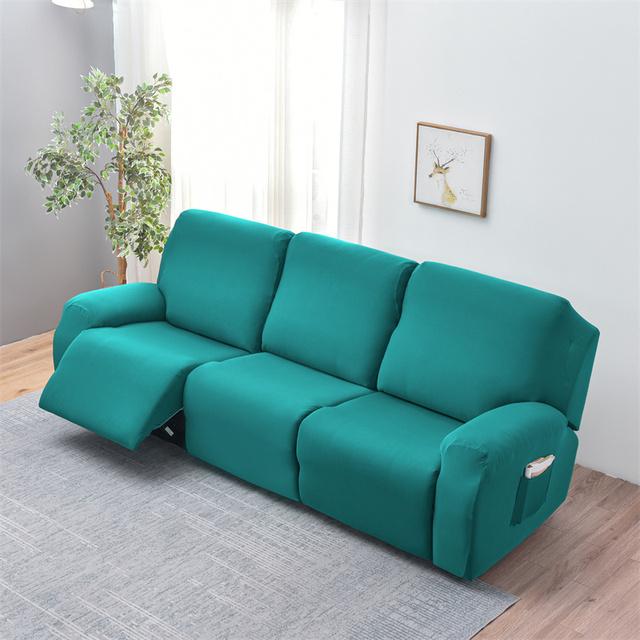 1 2 3 Seater Stretch Recliner Chair Cover Elastic Spandex Split All -Inclusive Sofa Slipcovers Armchair Covers For Living Room