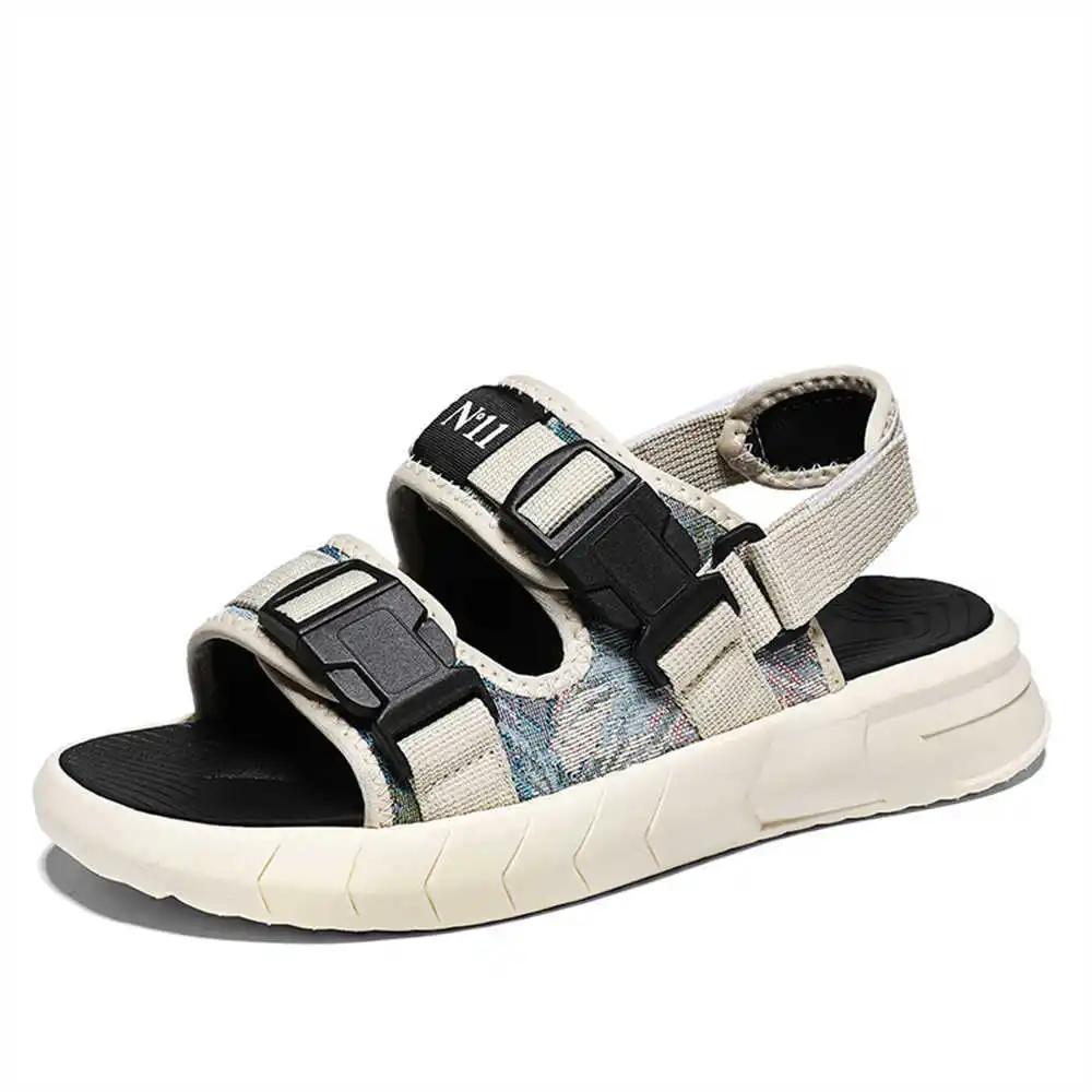 Size 40 Navy Blue Black Shoes For Man Slippers Hawaiian Flip Flops Man Sports Sandal For Men Sneakers Premium Best Sellers